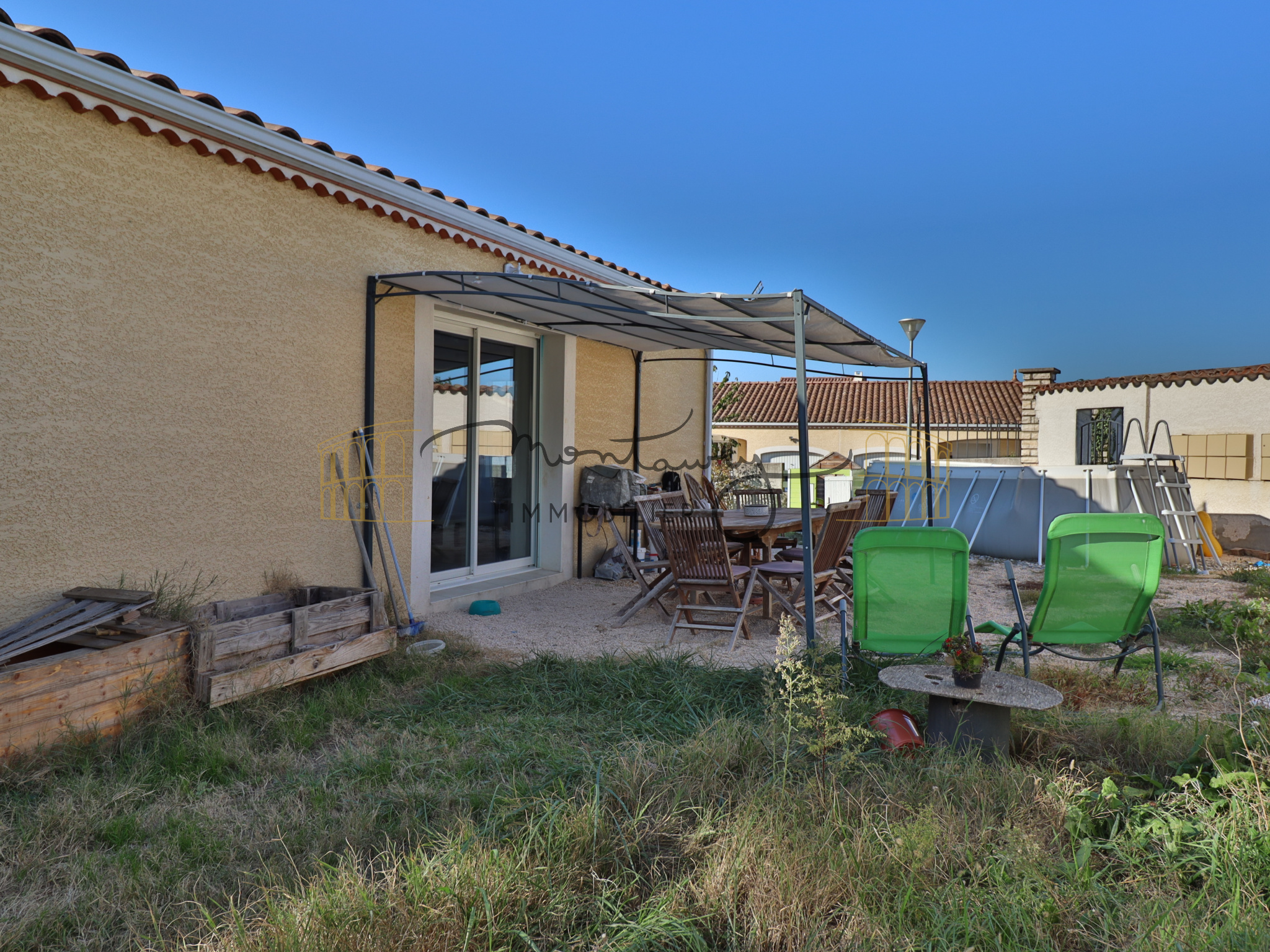 vente A VENDRE A SAINT HILAIRE DE BRETHMAS MAISON 3 CHBRES + GARAGE